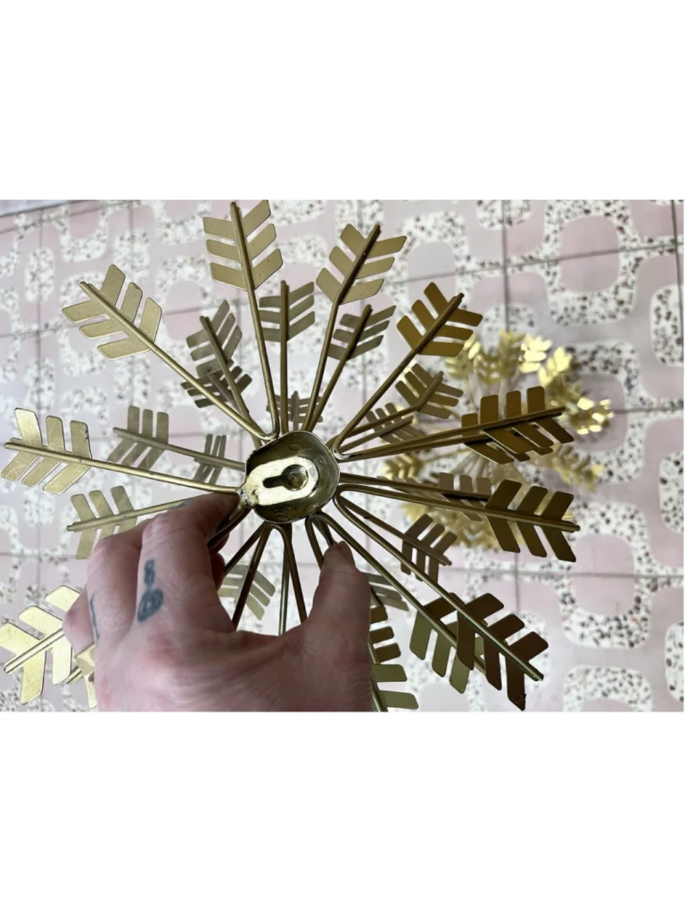 Shooting Arrow Metal Brutalist Wall Art MCM Set -2